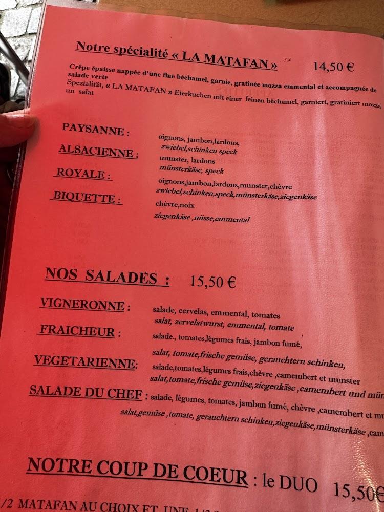 Restaurant Brasserie La Mosaïque - Menu Image 2