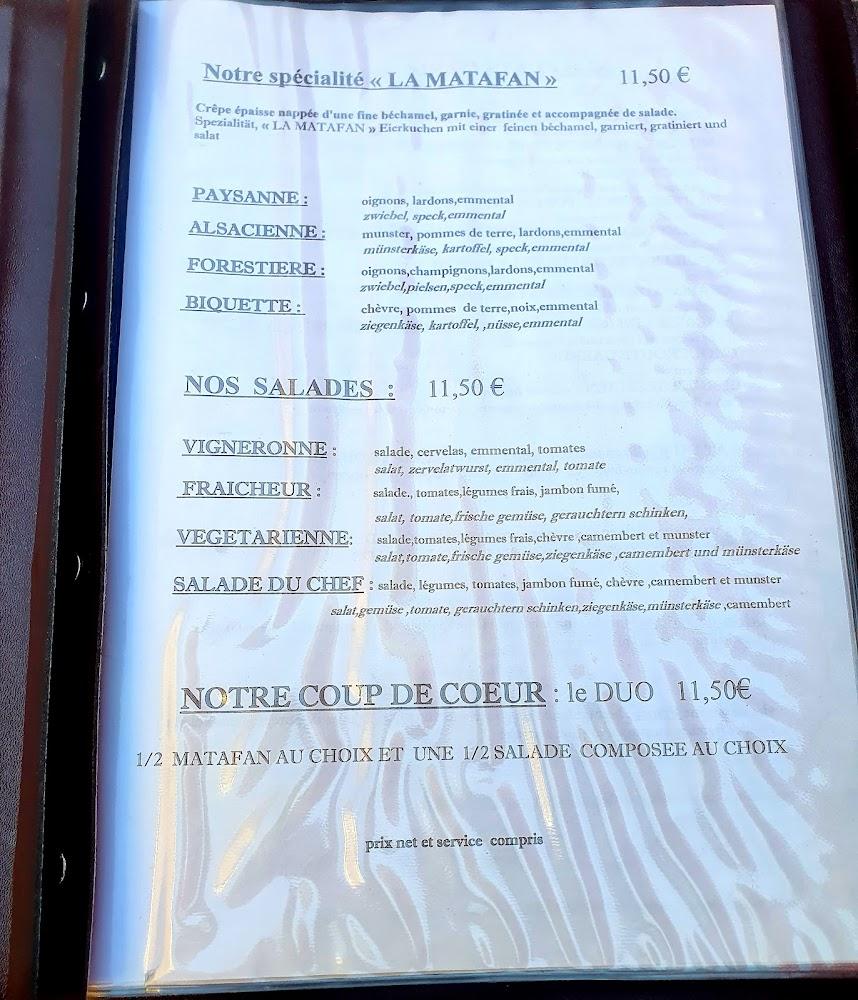 Restaurant Brasserie La Mosaïque - Menu Image 3