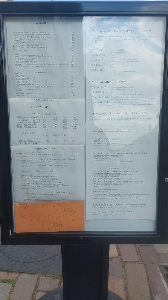 Restaurant Brasserie La Mosaïque - Menu Image 4